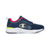 Sneakers blu in tessuto mesh con dettagli rossi e gialli Champion Bold G Gs, Brand, SKU s351000067, Immagine 0